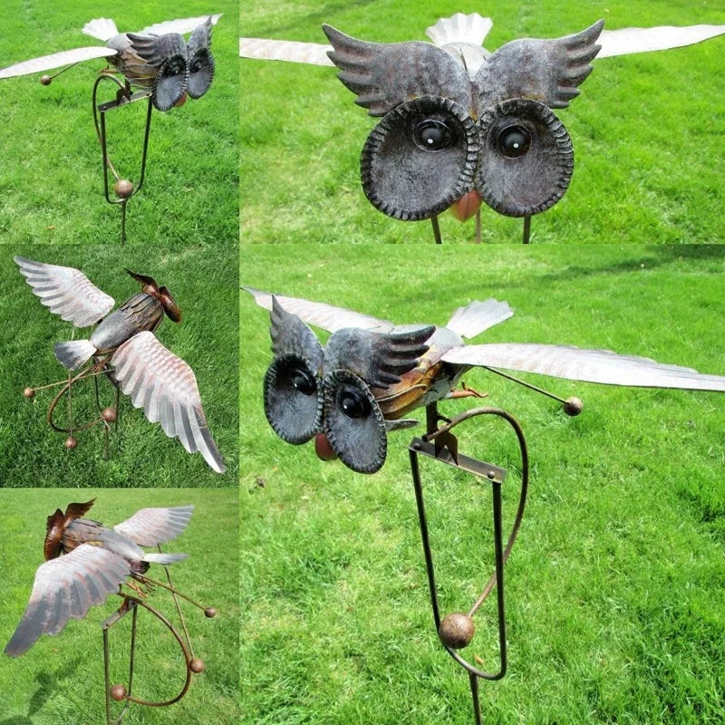 EagleWing™ 102 cm handgefertigte Gartenskulptur – Atemberaubende bewegliche Outdoor-Dekoration