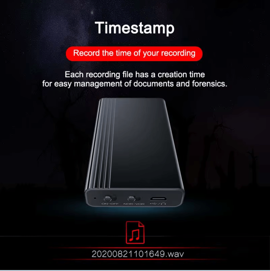 Mini Sprachaktiviertes Diktiergerät 16 GB