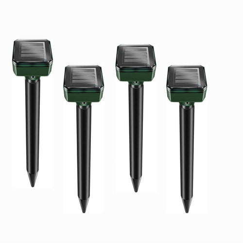 4Pcs Ultrasonic Solar Mole and Groundhog Repellent Gopher - Repellent Pest Rodent - SKINMOZ MARKET