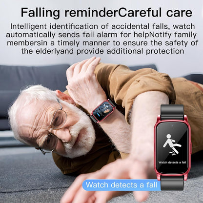 Senioren GPS Smartwatch – Sturzerkennung, SOS-Notfallalarm & Aktivitäts-Tracking für ältere Menschen