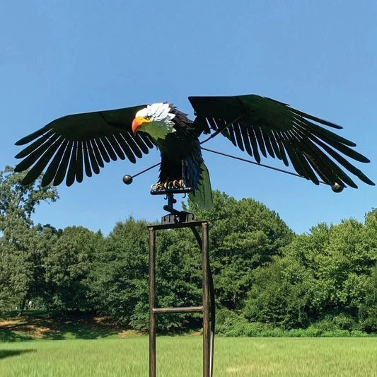 EagleWing™ 102 cm handgefertigte Gartenskulptur – Atemberaubende bewegliche Outdoor-Dekoration