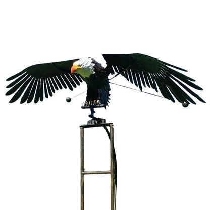 EagleWing™ 102 cm handgefertigte Gartenskulptur – Atemberaubende bewegliche Outdoor-Dekoration