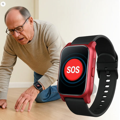 Senioren GPS Smartwatch – Sturzerkennung, SOS-Notfallalarm & Aktivitäts-Tracking für ältere Menschen