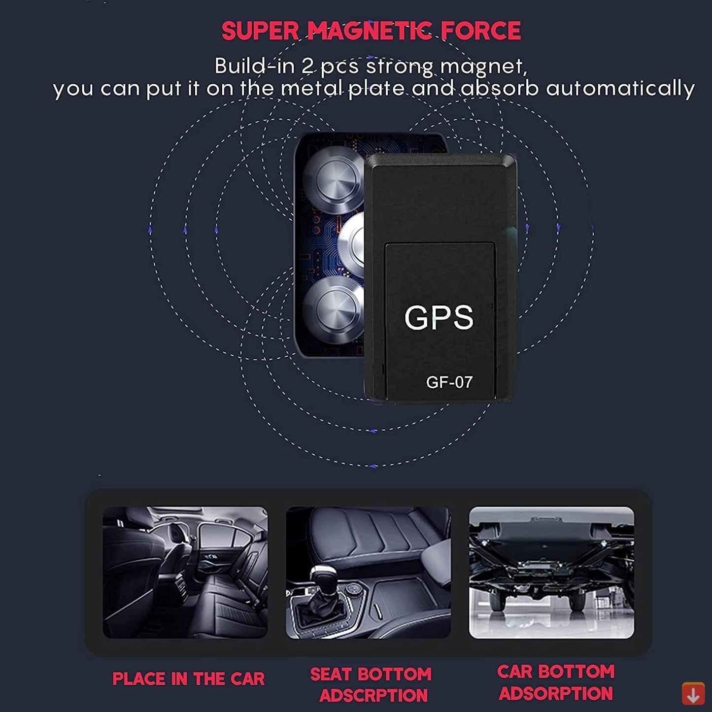 Mini GPS-Tracker Magnetisch Echtzeit Auto LKW Fahrzeug-Tracker